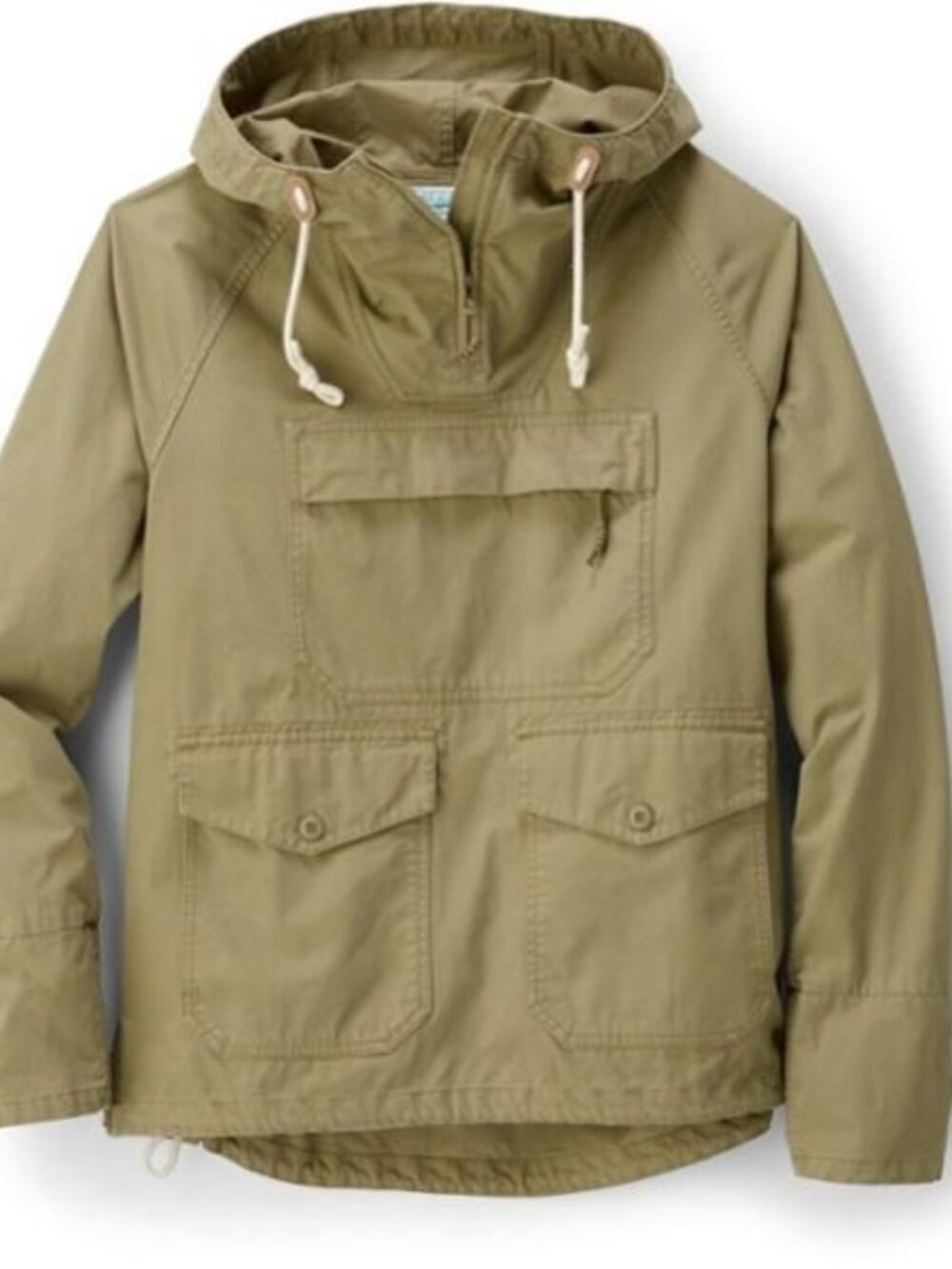 REI Vintage Anorak Pullover Jacket Olive L